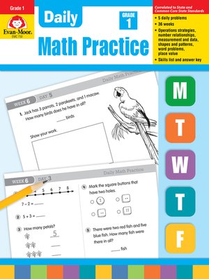 cover image of Daily Math Practice, Grade 1